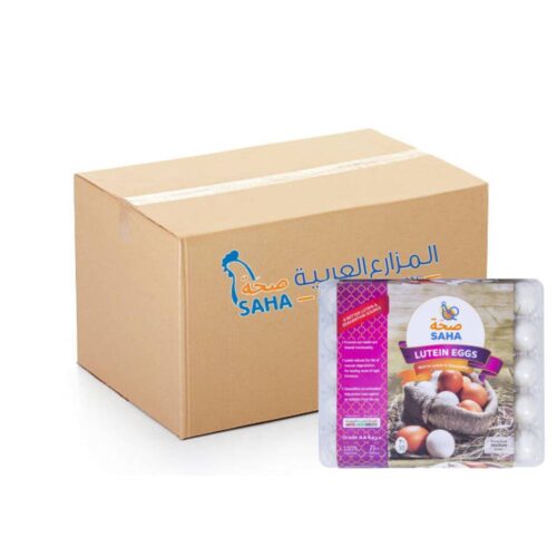 Saha Lutein & Zeaxanthin Egg Medium 12x30s – Medium Eggs Enriched with Lutein and Zeaxanthin, High-Quality Nutritious Eggs, Ideal for Cooking and Baking, Bulk Pack