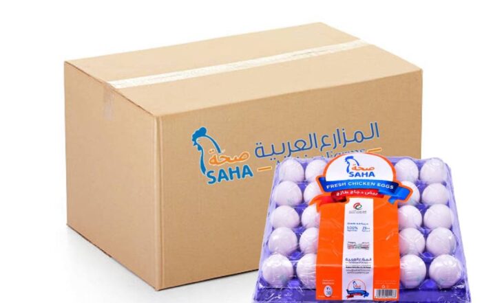 Saha White Medium Eggs 12x30s – Fresh, medium-sized white eggs ideal for everyday meals, baking, and bulk kitchen use.
