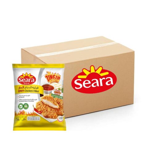Seara Frozen Spicy Chicken Fillet Zingzo - 10x750g, Bulk items, Catering, Wholesale price, Halal Certified, Seara Offers, Breaded Chicken, Ready to Cook