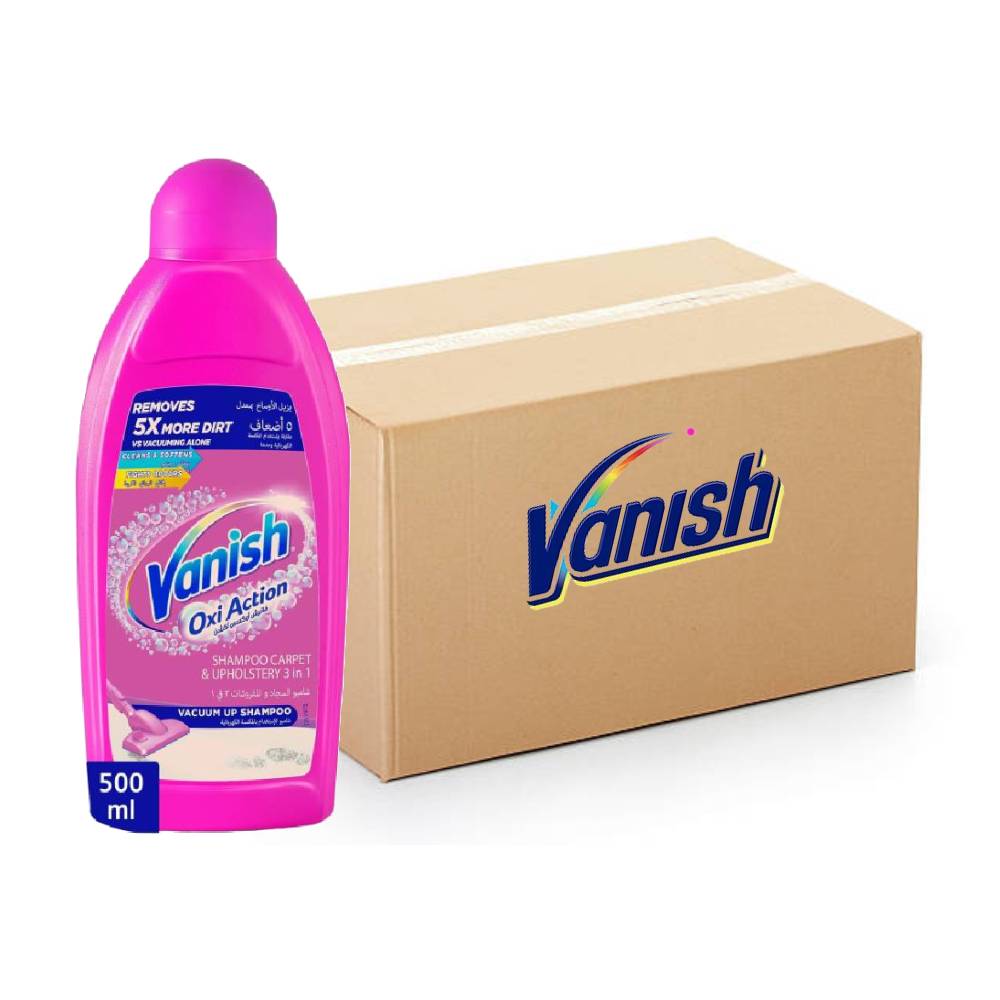 Vanish Carpet and Upholstery Stain Remover Shampoo 3in1 - 12x500ml, Bulk items, Catering, Wholesale price, Cleaning items, Carpet stain remover
