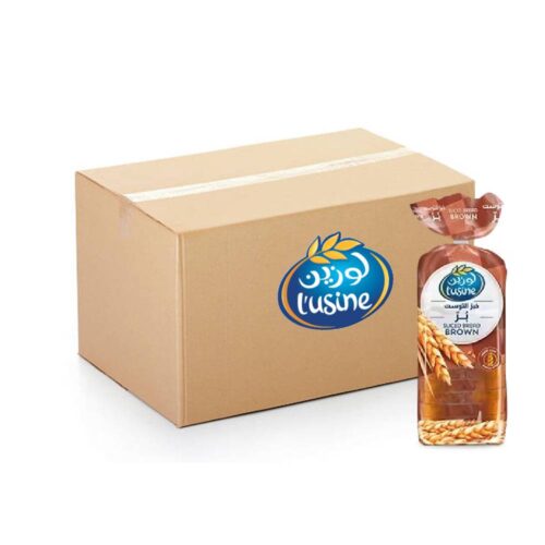 Lusine Sliced Brown Bread – 6x600g pack of wholesome, high-fiber sliced bread ideal for nutritious sandwiches and toasts.