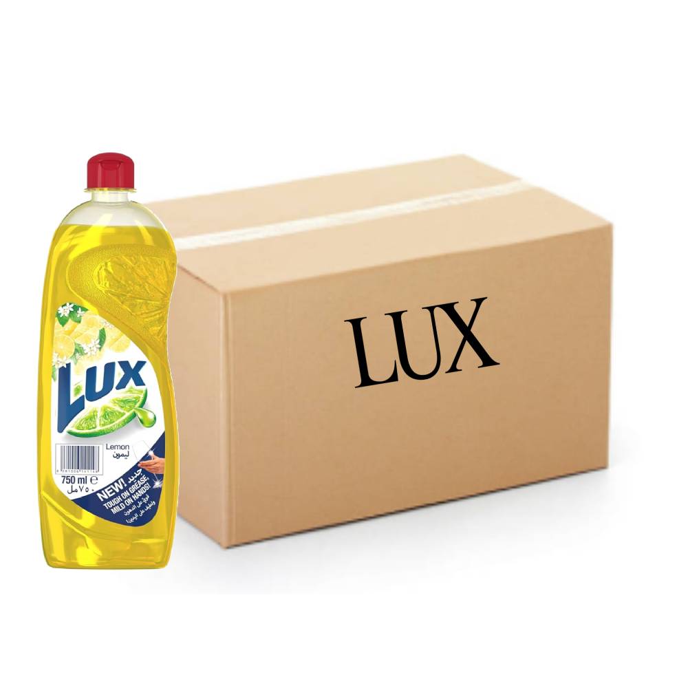 Lux Dishwashing Liquid bottle 750ml pack of 16, effective grease remover and gentle on hands