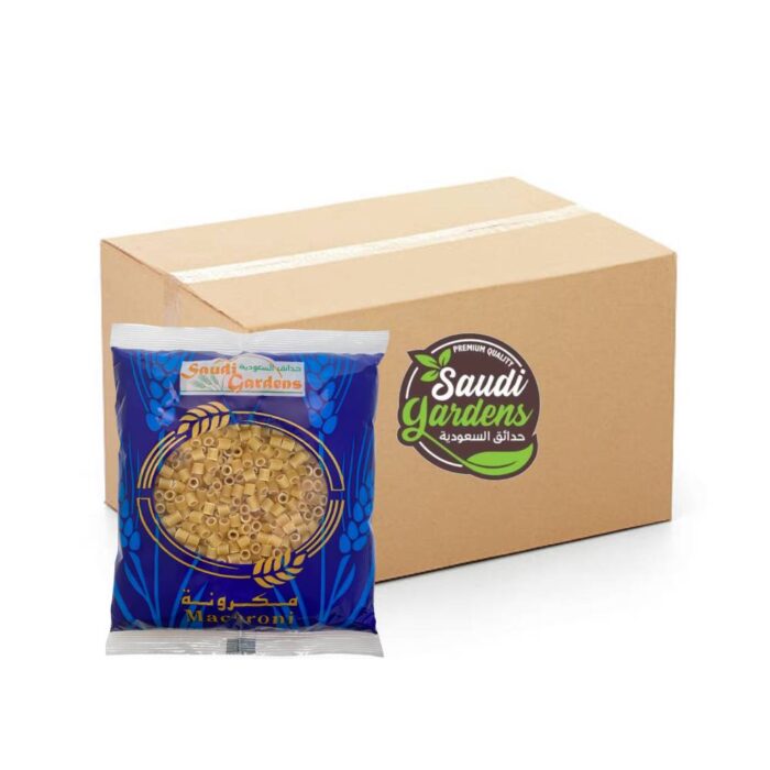 Saudi Gardens Macaroni Mezzi Sedanini Lisce No.14 - 20x400g, Premium Pasta, Durum Wheat, Saudi Made, Ingredients, Catering, Bulk items, Wholesaler, Price