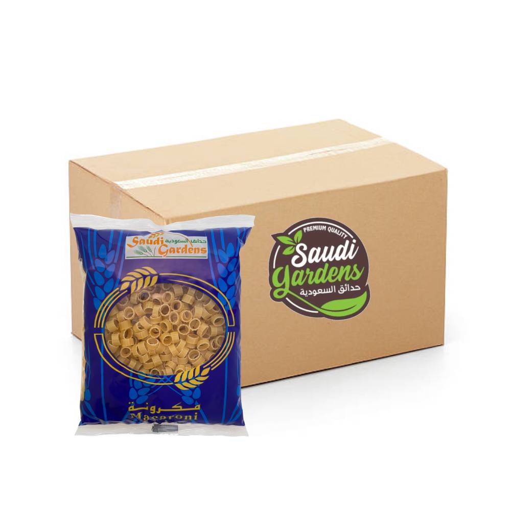 Saudi Gardens Macaroni Mezzi Tortiglioni Large No.10 - 20x400g, Premium Pasta, Wafrah, Ingredients, Saudi Made, Durum Wheat, Catering, Bulk items, Wholesaler, Price