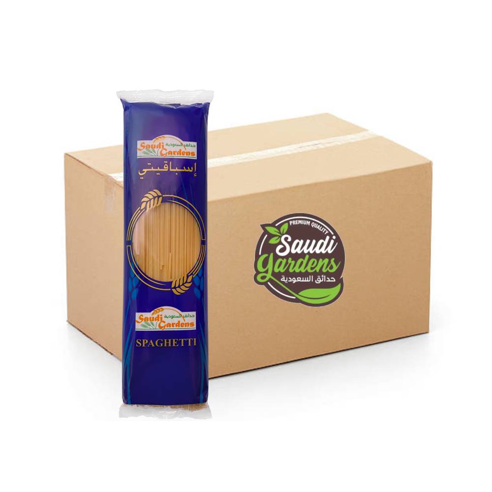 Saudi Gardens Pasta Spaghetti No.42 - 20x400g, Wafrah_Premium Pasta, Ingredients, Durum wheat, Salads, Saudi Made, Bulk items, Catering, Wholesaler, Price, Macaroni