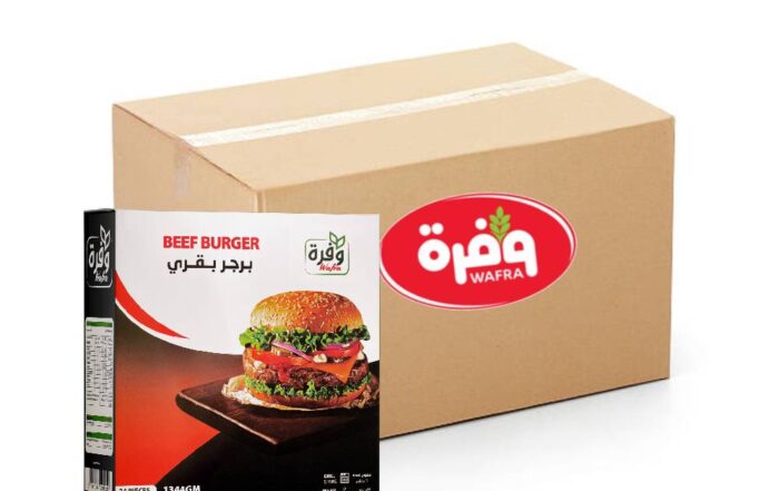 Wafra Beef Burger - 6x1344g, Wafrah, Premium Beef Burger, Patties, Bulk items, Catering, Wholesaler, Price, Distributor, HORECA