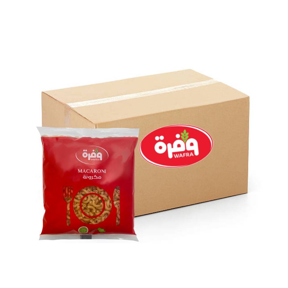 Wafra Macaroni Cornetto Small No.27 - 20x400g, Wafrah, Premium Pasta, Cornetto Picoli Rigate, Ingredients, Bulk items, Catering, Wholesaler, Price, HORECA