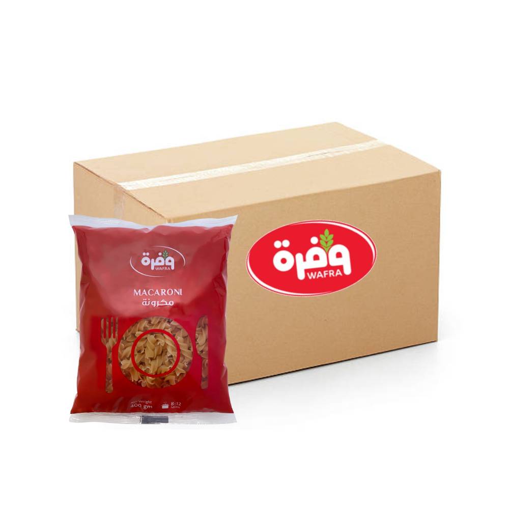 Wafra Macaroni Spiral Large No.34 - 20x400g, Wafrah, Premium Pasta, Fusilli 20x400g, Ingredients, Bulk items, Catering, Wholesaler, Price, HORECA