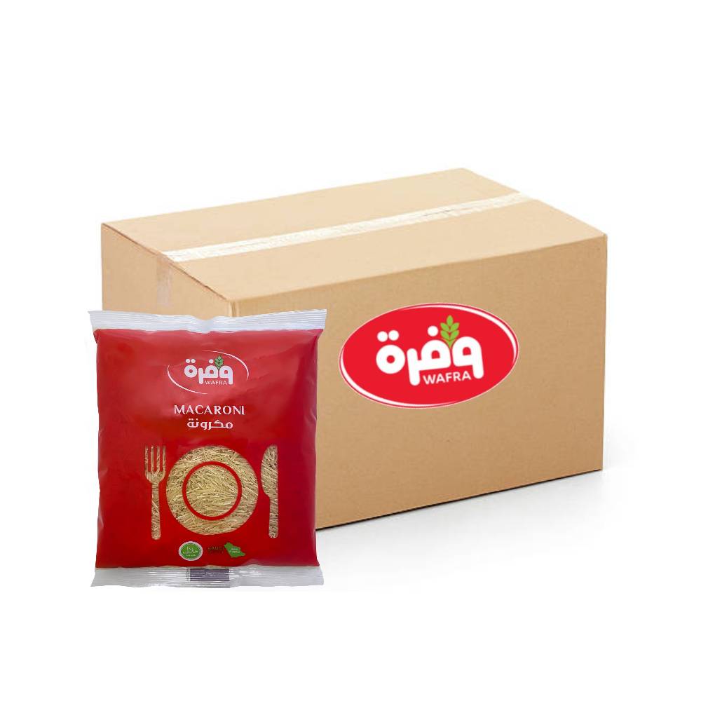 Wafra Macaroni Vermicelli Small No.21 - 20x400g, Wafrah, Premium Pasta, Ingredients, Vermicelli Cut, Bulk items, Catering, Wholesaler, Price, HORECA