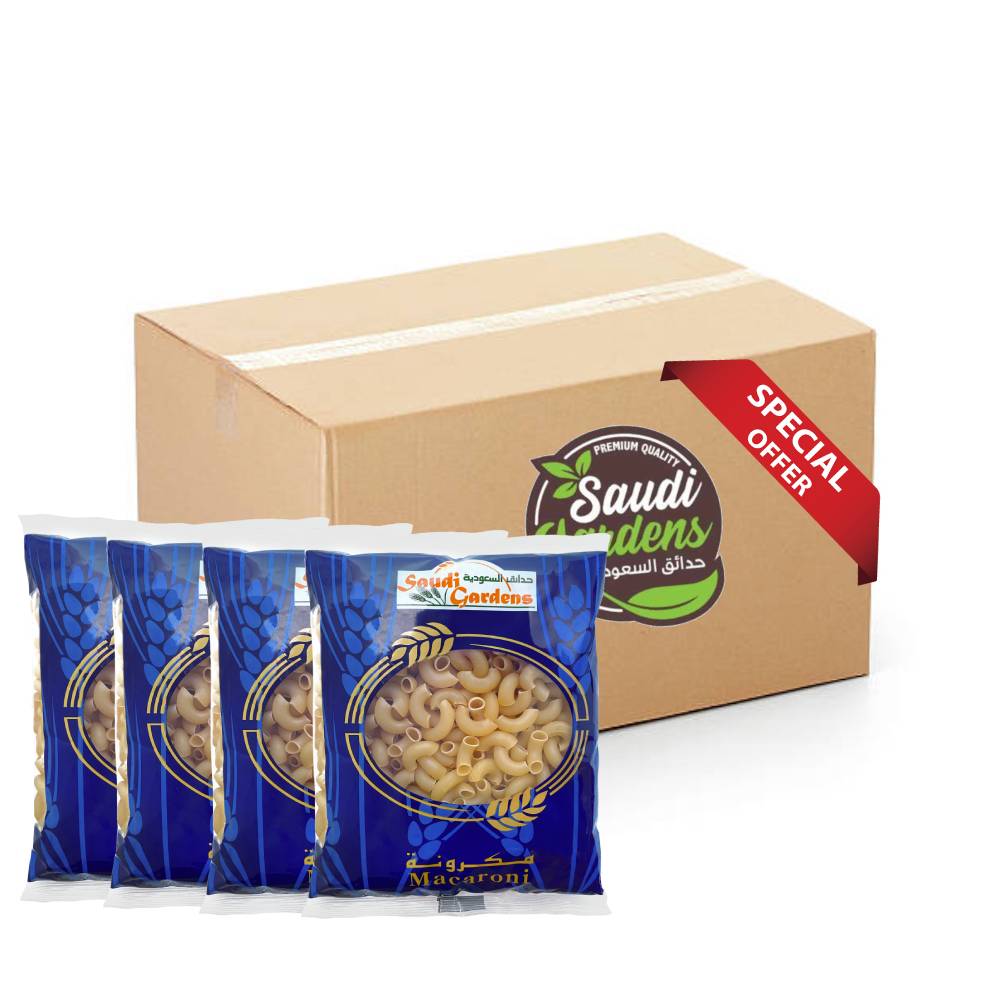 Special offer Saudi Gardens Macaroni Cornetto No.16 Pack of 3+1 - 4x5x400g premium pasta for perfect cooking results