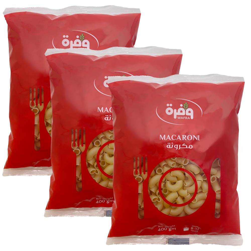 Wafra Macaroni Cornetto Lisci Medium No.16 Pack of 3 - 3x6x400g - Image 2